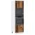 Dulap cuptor microunde, Lemn vechi, 60 x 57 x 207 cm, PAL GartenMobel Dekor