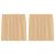 Perdele Voile cu Bucle 2 buc Nisip 140x140 cm GartenMobel Dekor