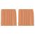 Perdele Voile cu Bucle 2 buc Terracota 140x140 cm GartenMobel Dekor
