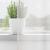 Perdele Voile cu Bucle 2 buc Alb 140x140 cm GartenMobel Dekor