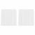 Perdele Voile cu Bucle 2 buc Alb 140x140 cm GartenMobel Dekor