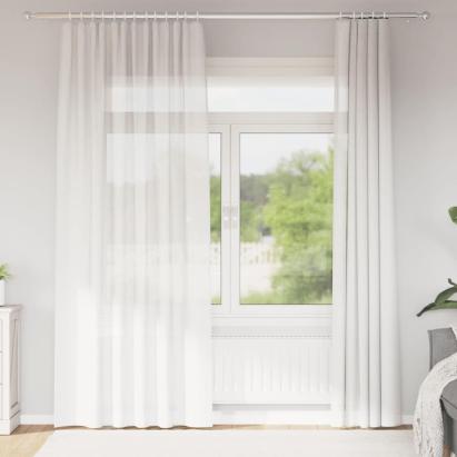 Perdele Voile cu Bucle 2 buc Alb 140x225 cm GartenMobel Dekor
