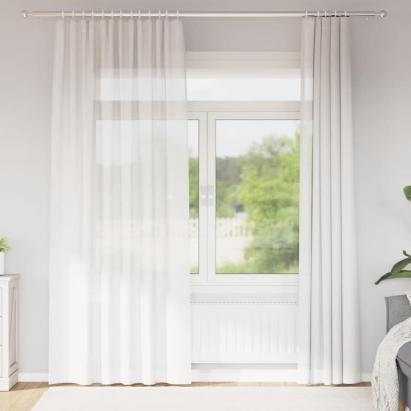 Perdele Voile cu Bucle 2 buc Alb 140x245 cm GartenMobel Dekor