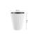 Ghiveci decorativ de flori, rotund, alb, 29.7x33 cm, Sandy GartenVIP DiyLine