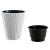 Ghiveci decorativ de flori, rotund, alb, 29.7x33 cm, Sandy GartenVIP DiyLine