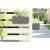 Jardiniera decorativa, suport metalic, sistem irigare,​​​​​​​ gri, 38x18x16.2 cm, Boardee Fencycase W  GartenVIP DiyLine