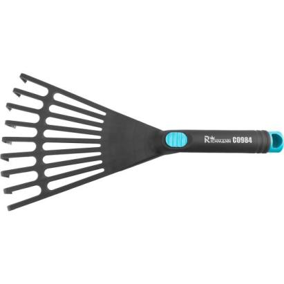 Grebla mini, pentru gradina, fibra de sticla, 9 dinti, 18x35 cm, Richmann GartenVIP DiyLine