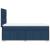 Pat box spring cu saltea, albastru, 80x200 cm, textil GartenMobel Dekor
