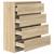 Bufetă Stejar Sonoma 80x35x99 cm Lemn prelucrat GartenMobel Dekor