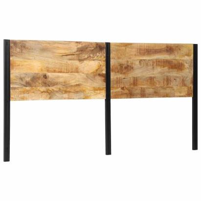 Tăblie de pat 200 cm lemn masiv de mango și fier GartenMobel Dekor