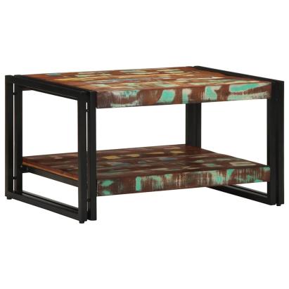 Masuta de cafea multicolora 70x50x38 cm lemn masiv recuperat GartenMobel Dekor