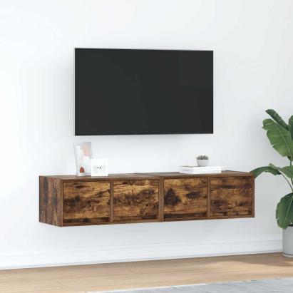 Dulapuri TV 2 buc Stejar afumat 60x31x25,5 cm Lemn prelucrat GartenMobel Dekor