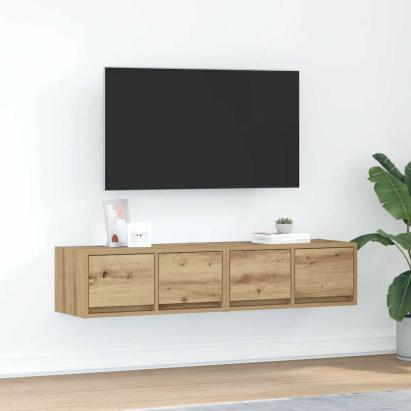 Dulapuri TV 2 buc Stejar Artisan 60x31x25,5 cm Lemn prelucrat GartenMobel Dekor