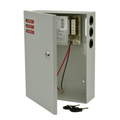 Sursa alimentare 12V/5A, back-up in cabinet metalic SafetyGuard Surveillance