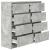 Bufetă Gri Beton 100x35x99 cm Lemn prelucrat GartenMobel Dekor