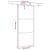 Ușă glisantă cu set feronerie neagră 90x205cm sticlă securizată GartenMobel Dekor