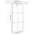 Ușă glisantă cu set feronerie neagră 90x205cm sticlă securizată GartenMobel Dekor