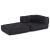 Puf modular Antracit 70x70x54 Material GartenMobel Dekor