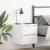 Noptiere montate pe perete 2 buc Alb 38x34x40 cm GartenMobel Dekor