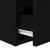 Noptiere de perete 2 buc Stejar negru 38x34x40 cm GartenMobel Dekor