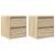 Noptiere montate pe perete 2 buc Stejar Sonoma 38x34x40 cm GartenMobel Dekor