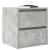 Noptiera de perete gri beton 38x34x40 cm GartenMobel Dekor