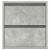 Noptiere montate pe perete 2 buc Beton Gri 38x34x40 cm GartenMobel Dekor