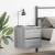 Noptiere montate pe perete 2 buc Gri Sonoma 38x34x40 cm GartenMobel Dekor