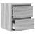 Noptiere montate pe perete 2 buc Gri Sonoma 38x34x40 cm GartenMobel Dekor