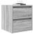 Noptiere montate pe perete 2 buc Gri Sonoma 38x34x40 cm GartenMobel Dekor