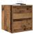 Noptiere montate pe perete 2 buc Lemn vechi 38x34x40 cm GartenMobel Dekor