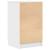 Noptiere cu 3 sertare 2 buc Alb 39x35x65 cm GartenMobel Dekor