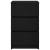 Noptiera cu 3 sertare Negru 39x35x65 cm GartenMobel Dekor