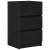 Noptiera cu 3 sertare Negru 39x35x65 cm GartenMobel Dekor