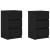 Noptiere cu 3 sertare 2 buc Negru 39x35x65 cm GartenMobel Dekor
