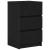 Noptiere cu 3 sertare 2 buc Negru 39x35x65 cm GartenMobel Dekor