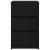 Noptiere cu 3 sertare 2 buc Negru 39x35x65 cm GartenMobel Dekor