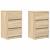 Noptiere cu 3 sertare 2 buc Stejar Sonoma 39x35x65 cm GartenMobel Dekor