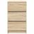 Noptiere cu 3 sertare 2 buc Stejar Sonoma 39x35x65 cm GartenMobel Dekor