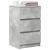 Noptiere cu 3 sertare 2 buc Beton Gri 39x35x65 cm GartenMobel Dekor