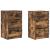 Noptiere cu 3 sertare 2 buc Stejar afumat 39x35x65 cm GartenMobel Dekor