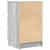Noptiere cu 3 sertare 2 buc Gri Sonoma 39x35x65 cm GartenMobel Dekor
