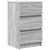 Noptiere cu 3 sertare 2 buc Gri Sonoma 39x35x65 cm GartenMobel Dekor