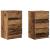 Noptiere cu 3 sertare 2 buc Lemn vechi 39x35x65 cm GartenMobel Dekor