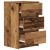 Noptiere cu 3 sertare 2 buc Lemn vechi 39x35x65 cm GartenMobel Dekor