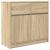 Bufetă cu sertar Stejar Sonoma 80x34x76 cm Lemn prelucrat GartenMobel Dekor