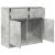 Bufetă cu sertar Gri beton 80x34x76 cm Lemn prelucrat GartenMobel Dekor