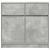 Bufetă cu sertar Gri beton 80x34x76 cm Lemn prelucrat GartenMobel Dekor