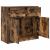 Bufetă cu sertar stejar afumat 80x34x76 cm lemn de stratificat GartenMobel Dekor