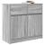 Bufetă cu sertar Gri Sonoma 80x34x76 cm Lemn prelucrat GartenMobel Dekor